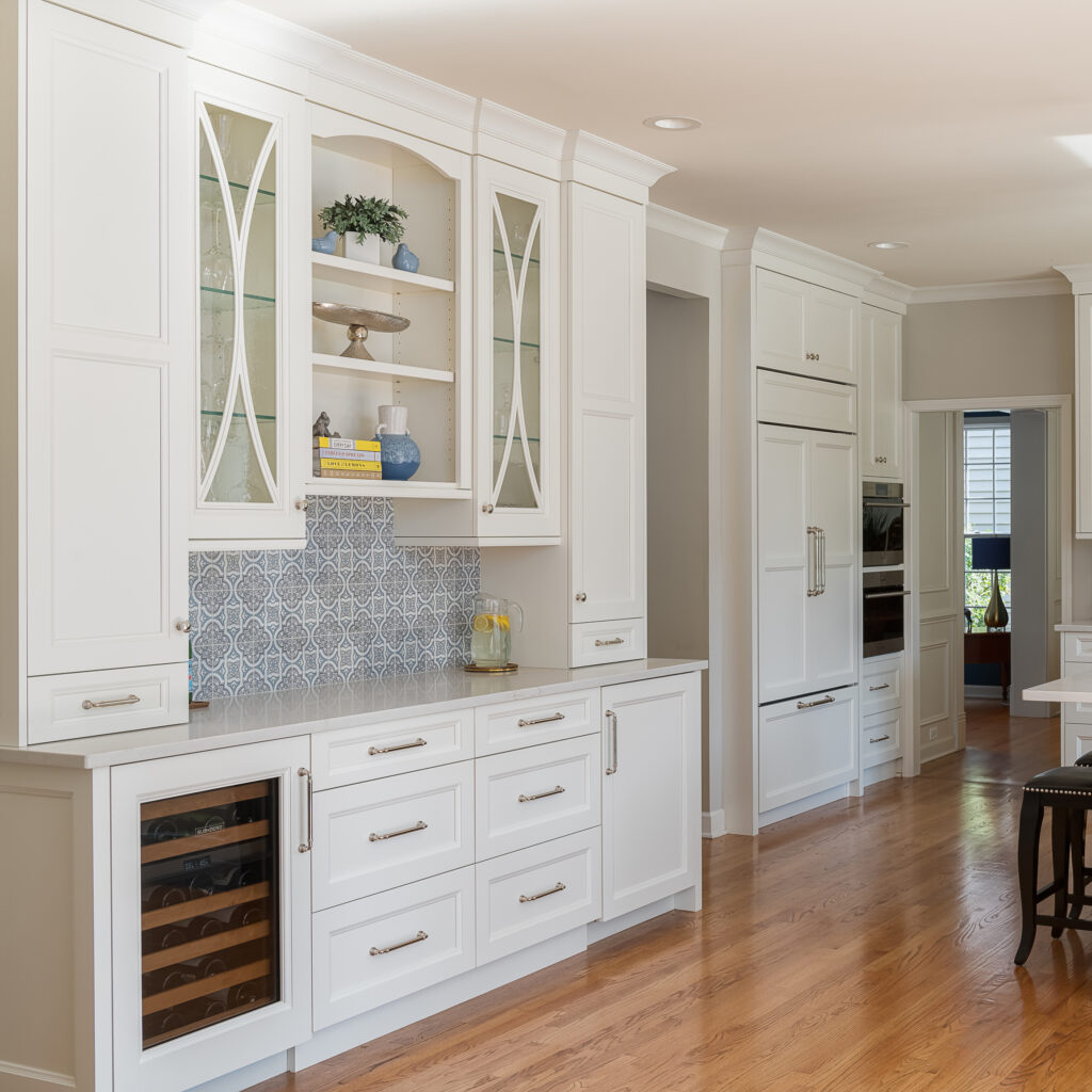 maple white painted cabinets