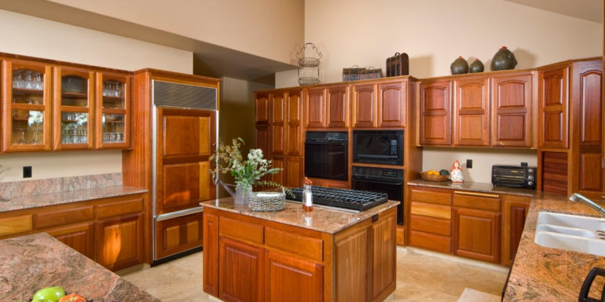 Traditional design maple cabinets