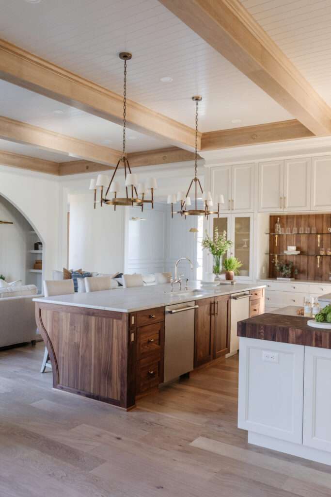 custom walnut kitchen island