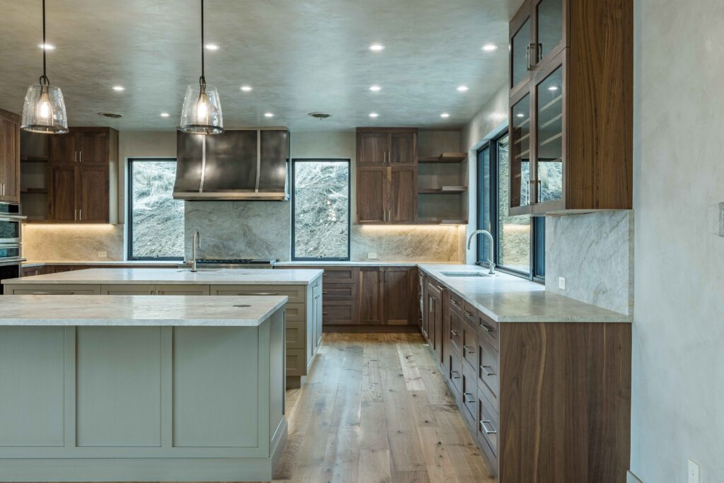 hardwood kitchen cabinets