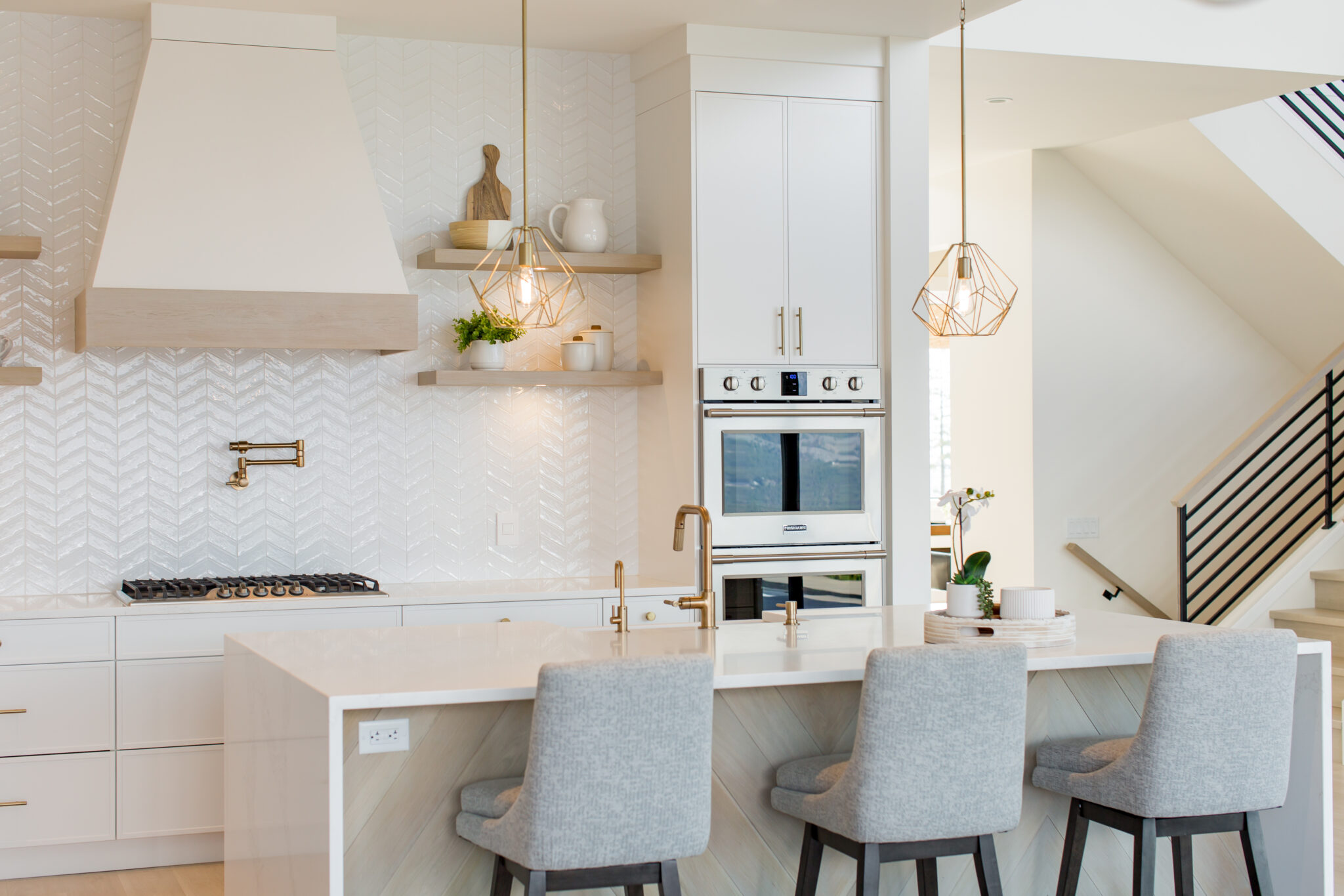 View of 30 Beautiful Kitchens with Floating Shelves + Ideas and Tips!