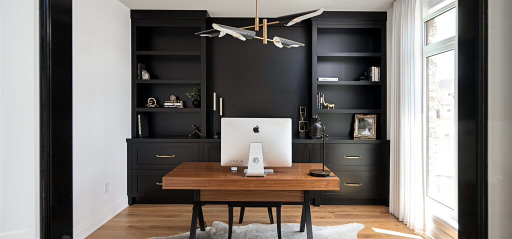 built-in office cabinets