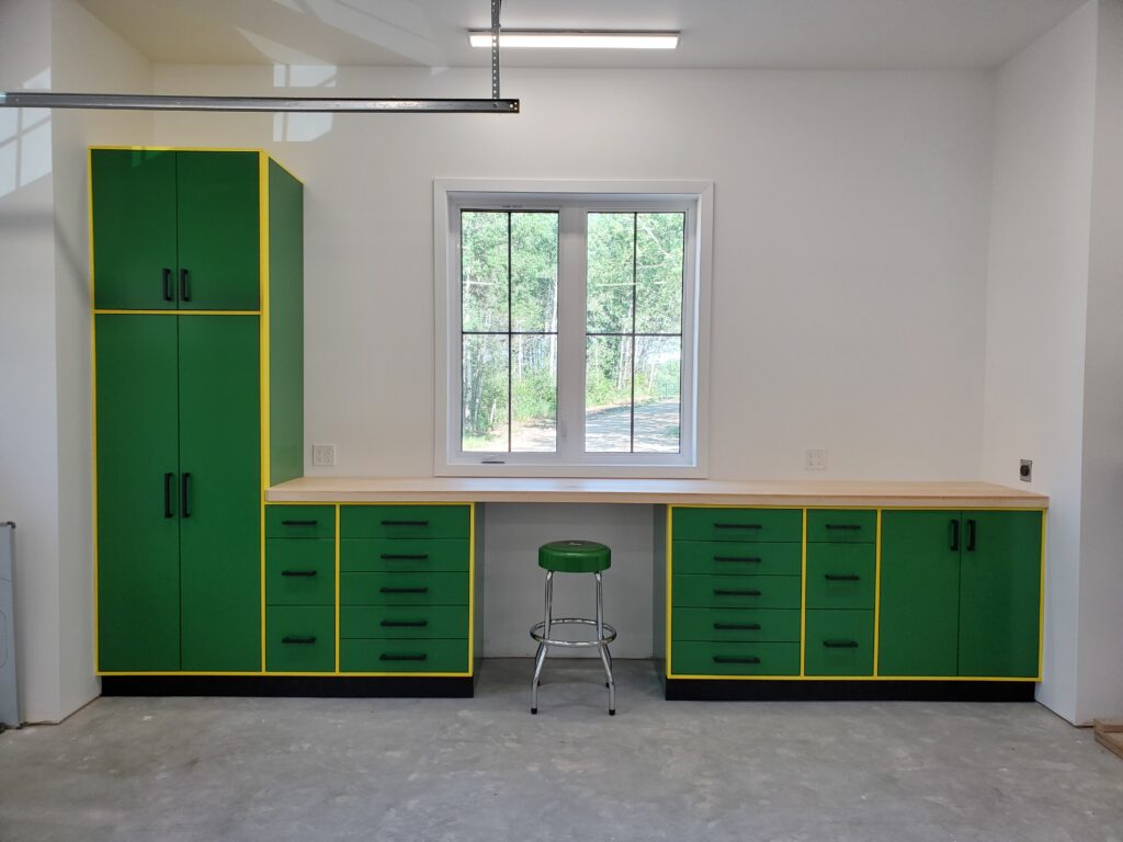 built-in office cabinets