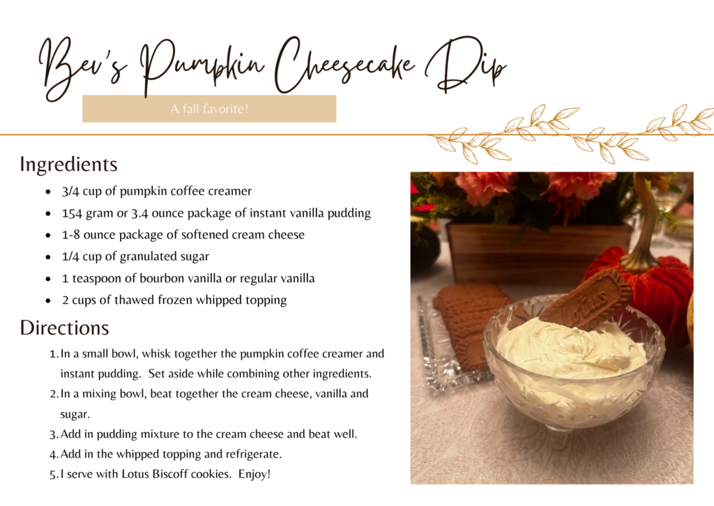 pumpkin cheesecake dip