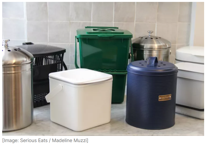 bins for composting kitchen food scraps