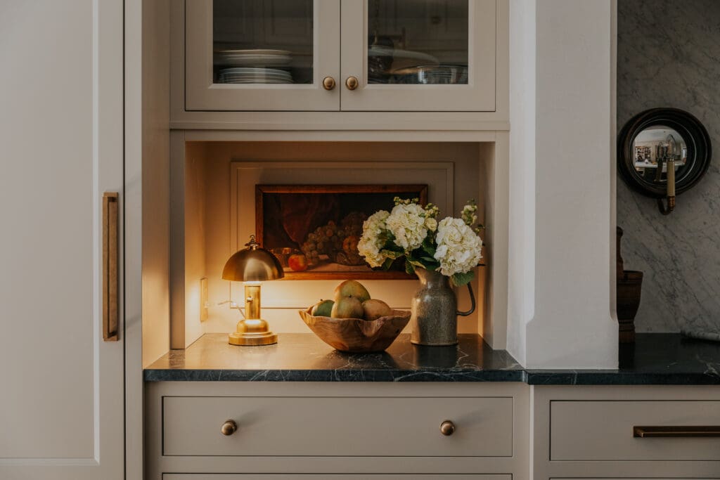 kitchen counter decor