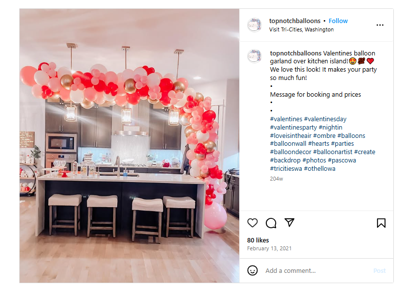 Valentine’s Day Kitchen Decor