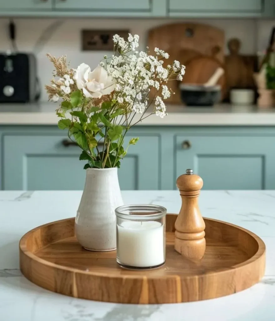 kitchen counter decor