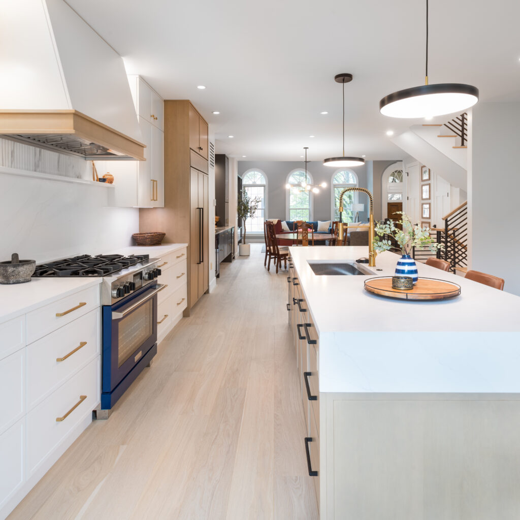 how to style wood cabinets