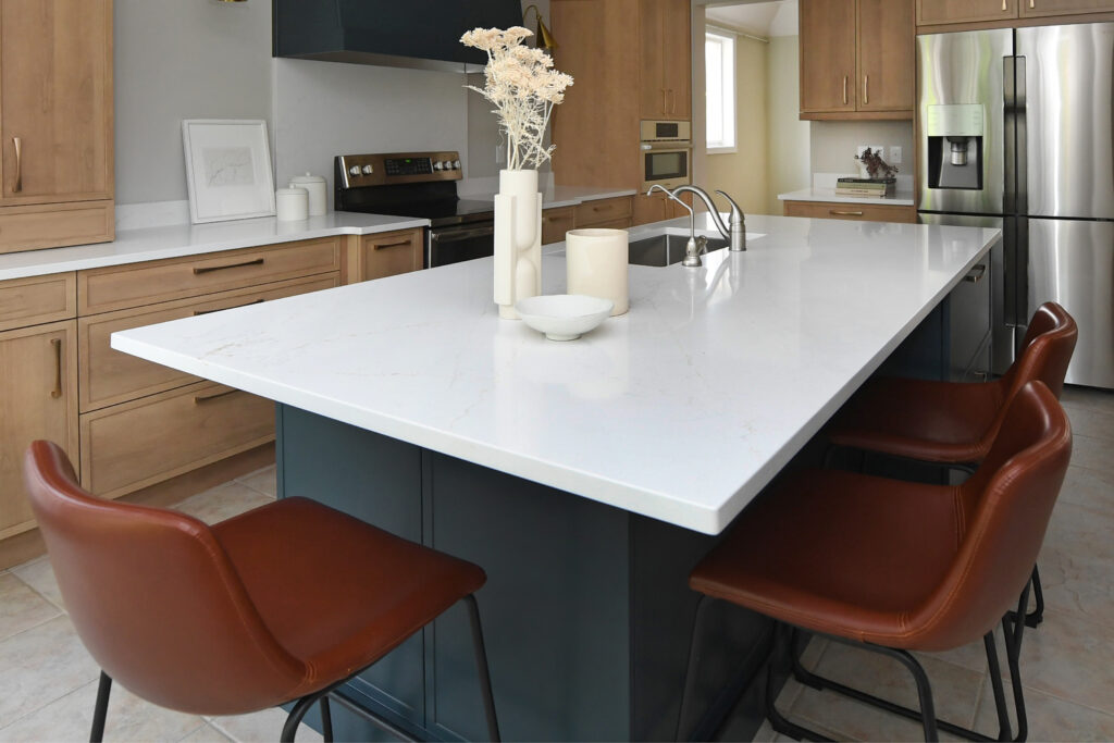 how to style wood cabinets