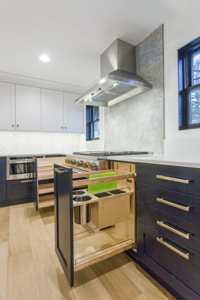 navy blue cabinets with gold hardware