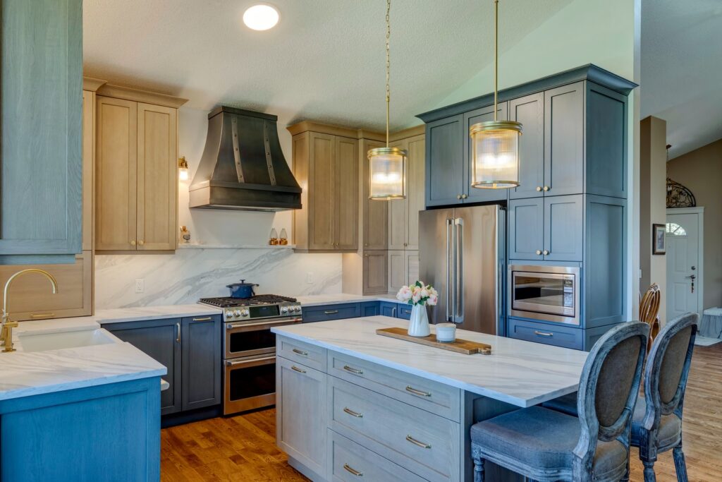 built-in microwave placement