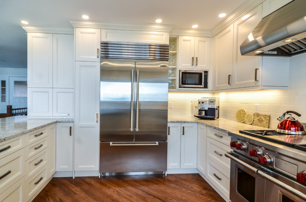 built-in microwave placement