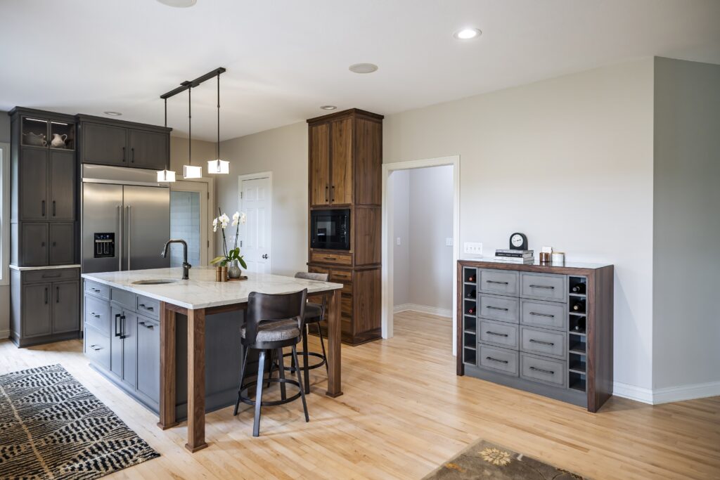 built-in microwave placement