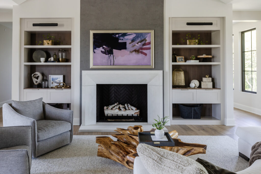 built-in entertainment center