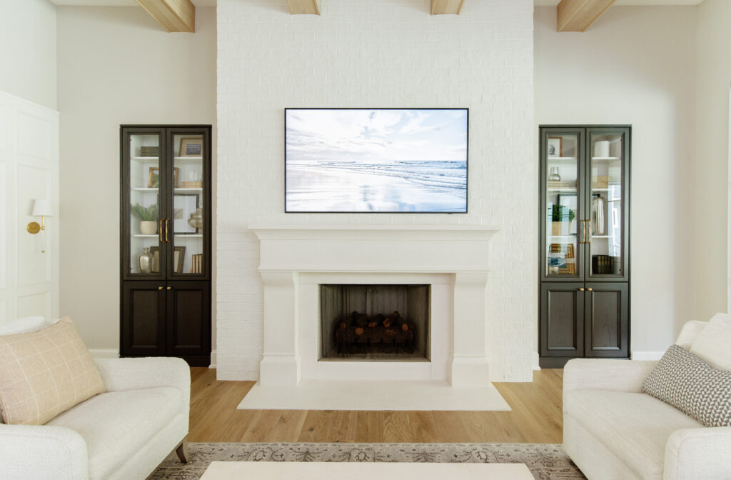 built-in entertainment center