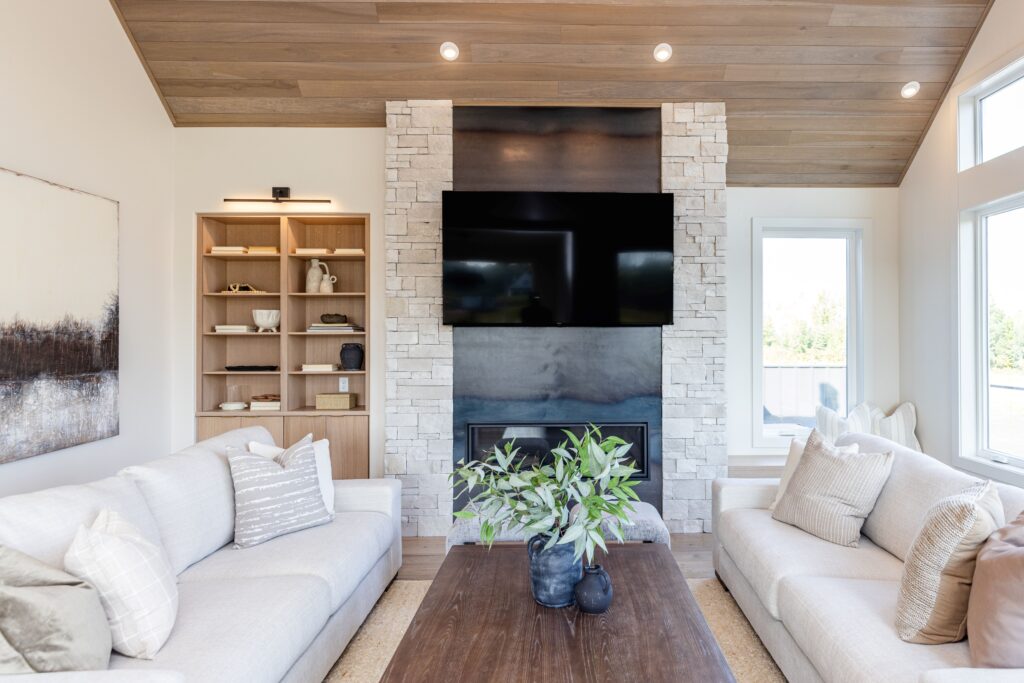 built-in entertainment center
