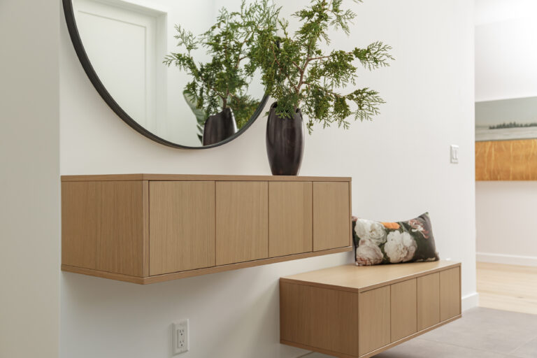 floating entryway cabinets