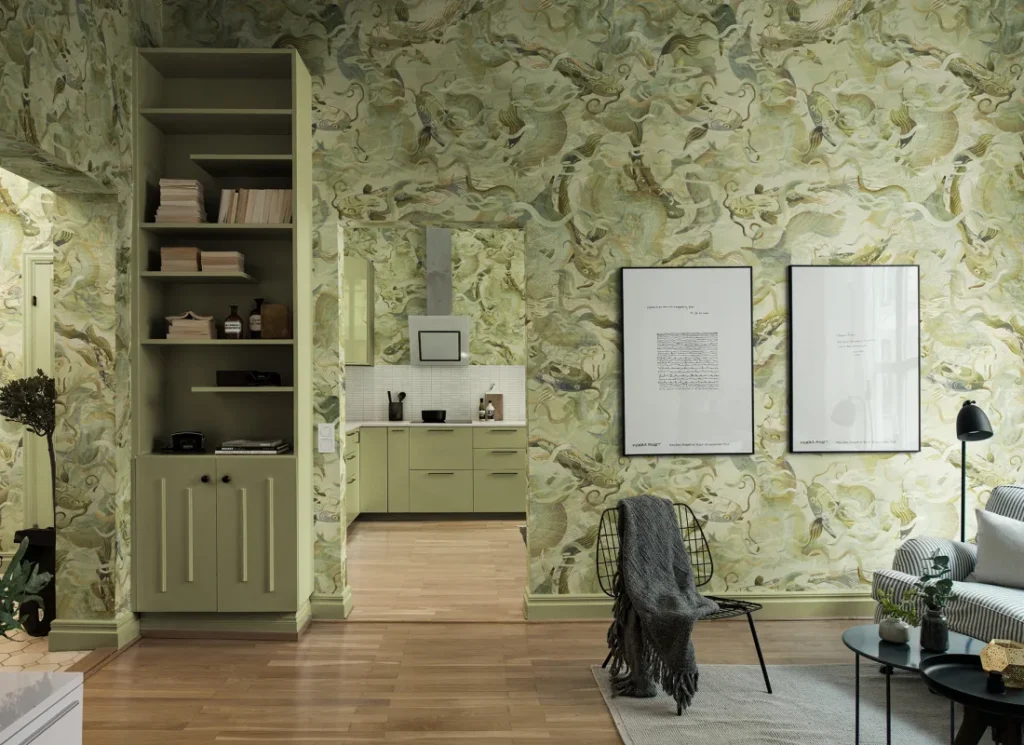 maximalist wallpaper trend
