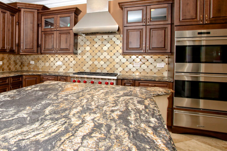 Beige and Brown Granite Countertops
