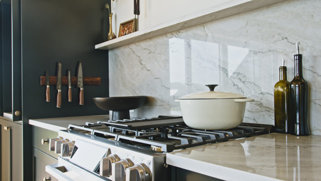 natural stone backsplash
