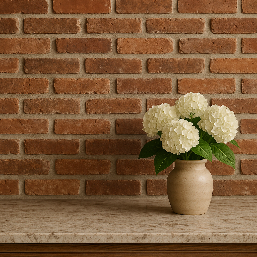 brick backsplash