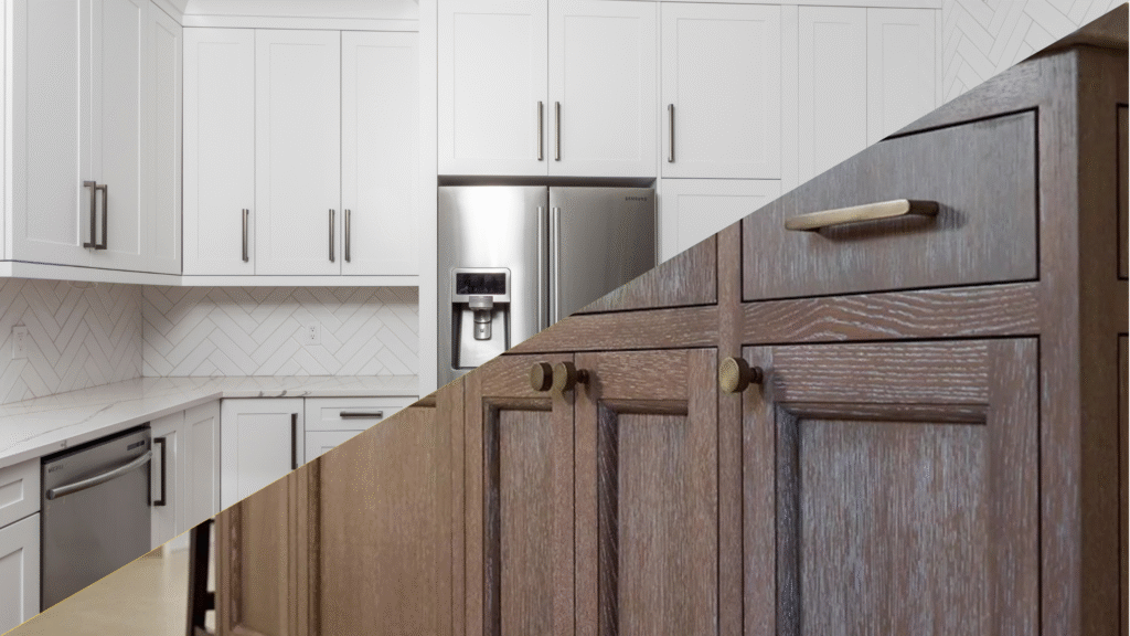 inset cabinets vs frameless cabinets