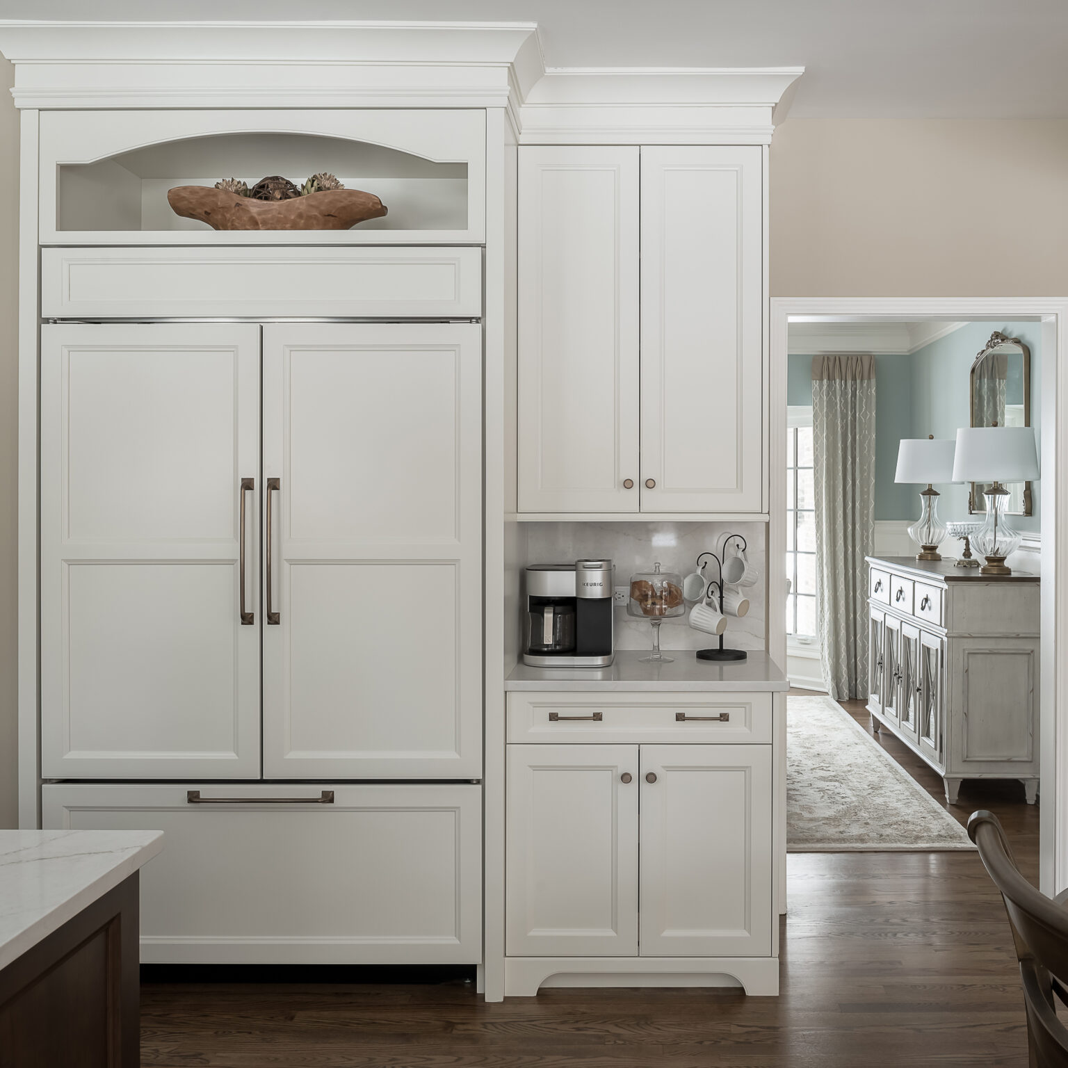 Cabinet Fridge Panel Options for a Built-In Custom Kitchen