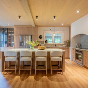Beautiful light natural Clear Alder kitchen in Uptown colour