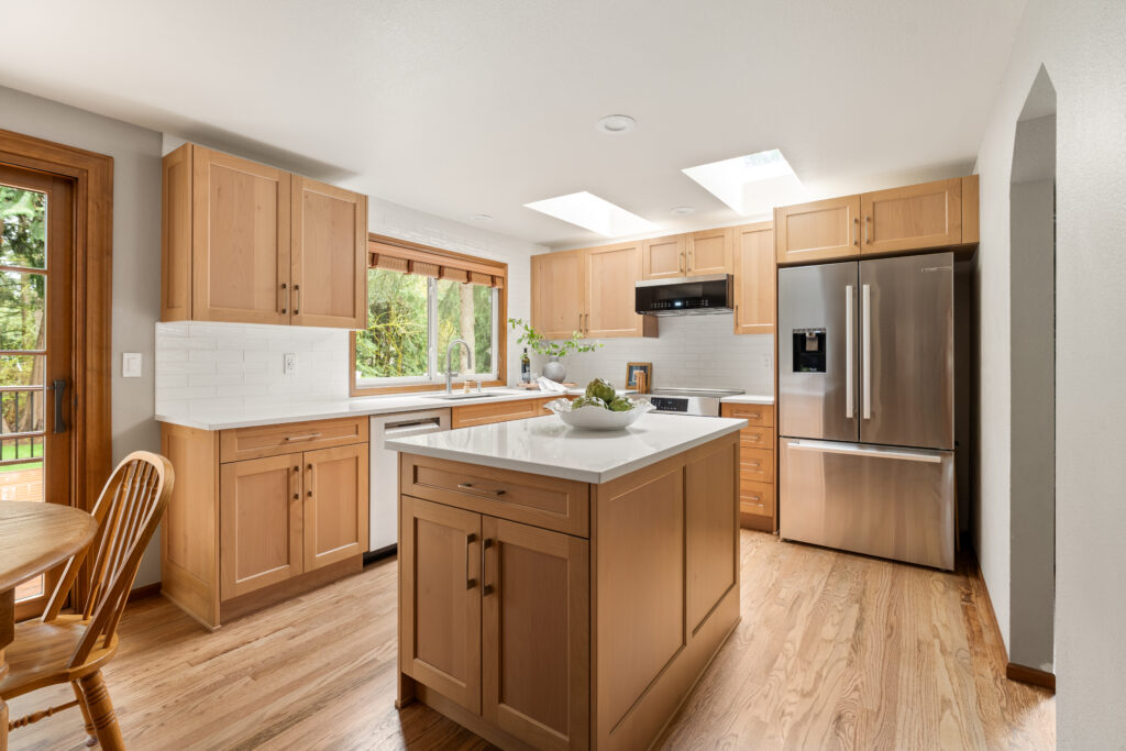 Common Misconceptions About Alder Wood Cabinets, big kitchen with window
