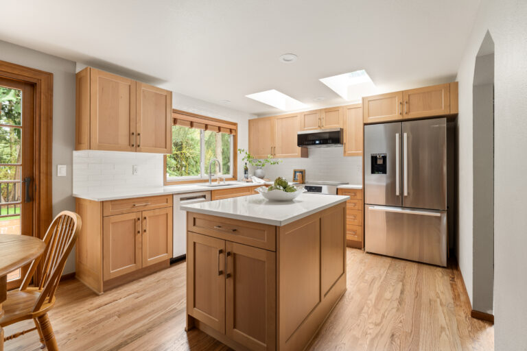 Common Misconceptions About Alder Wood Cabinets, big kitchen with window