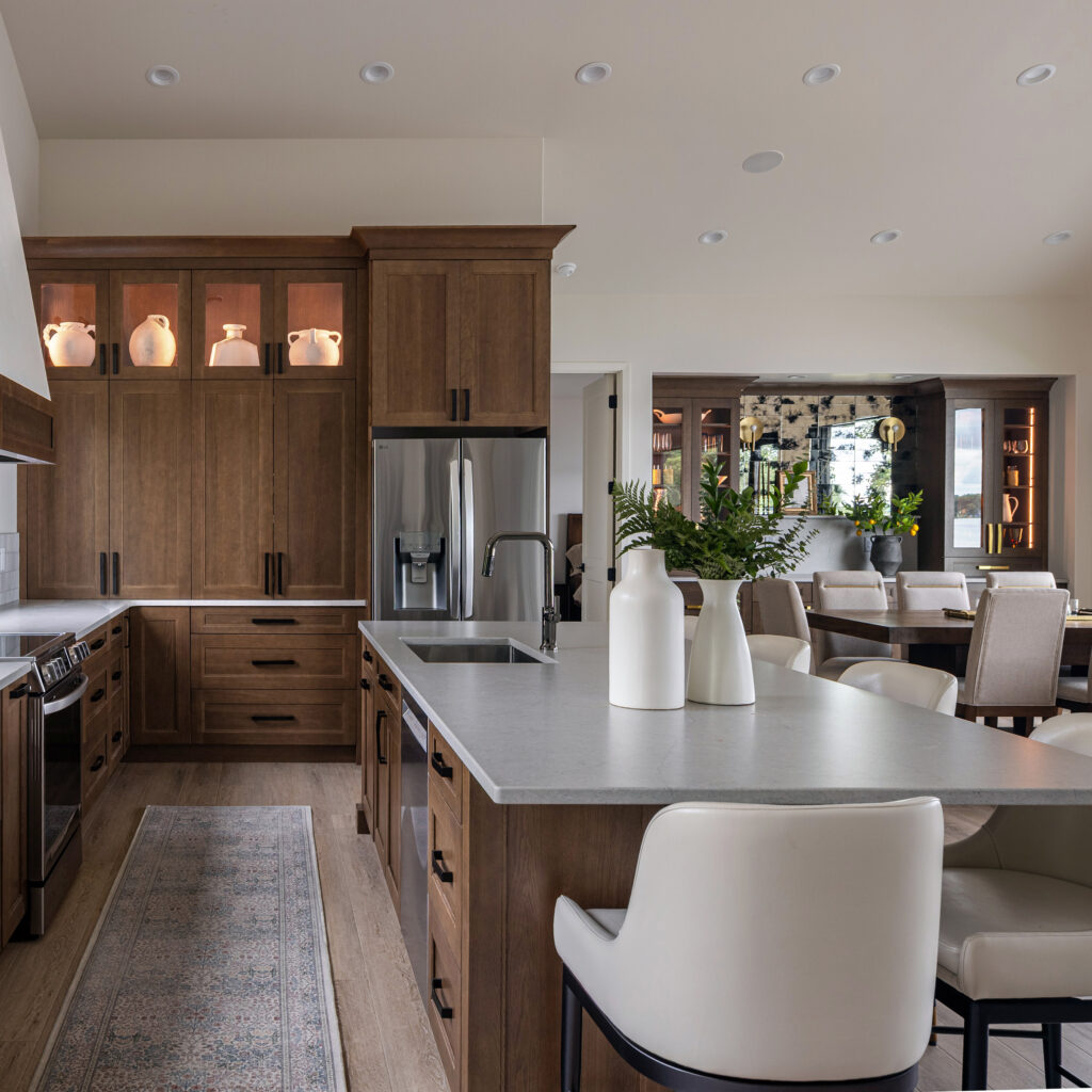 Beautiful kitchen in Oak Loft with a white countertop