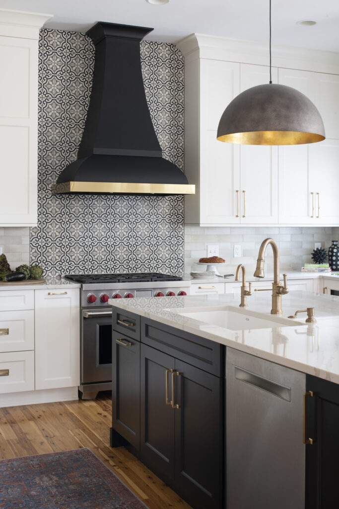 black and white cabinets