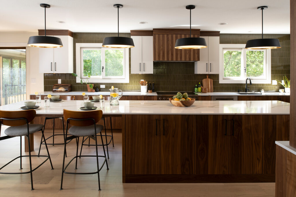 Dark Wood Cabinets
