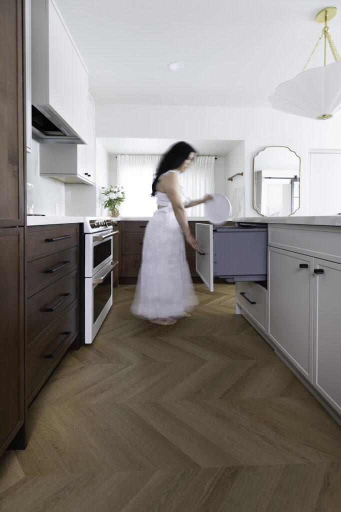 kitchen flooring ideas, how to care for custom cabinets