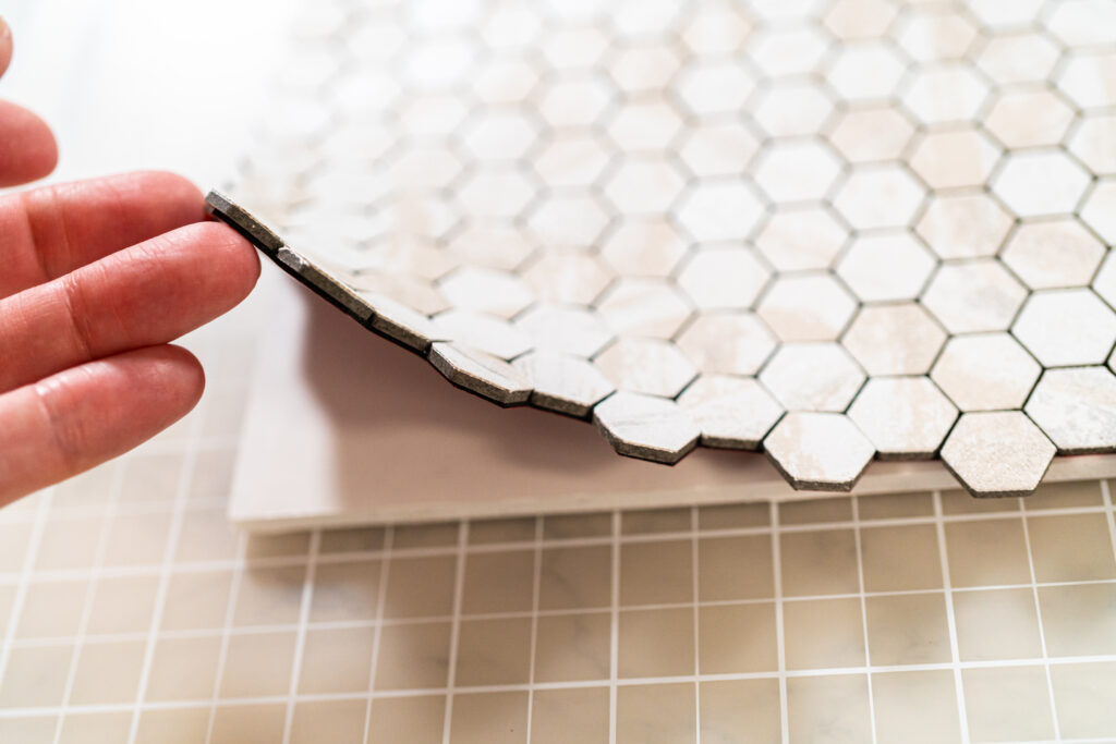 Peel and stick backsplash