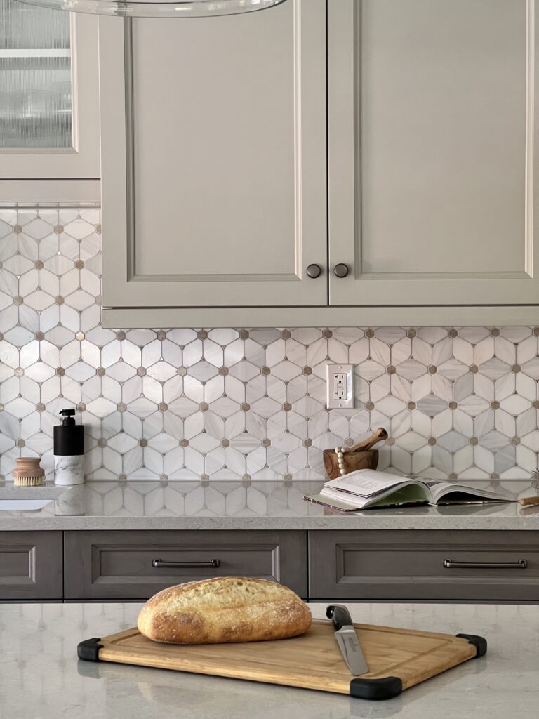 Peel and stick backsplash