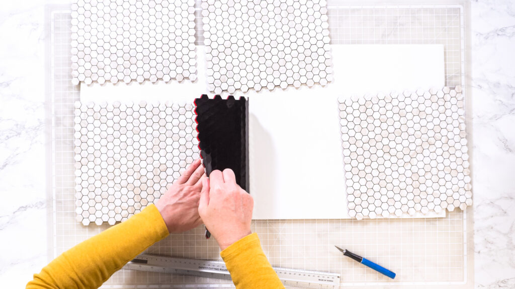 Peel and stick backsplash