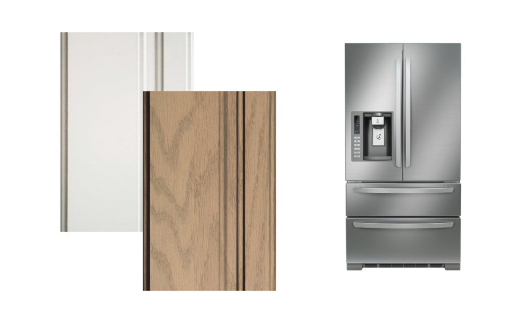 What color cabinets go with stainless steel appliances.