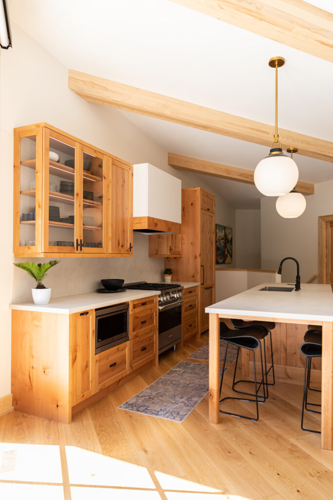 sloped ceiling kitchen cabinets