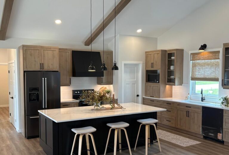 sloped ceiling kitchen cabinets