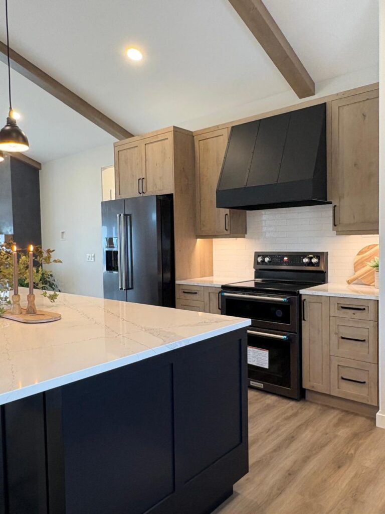 sloped ceiling kitchen cabinets