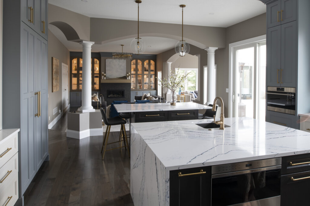 kitchen with archway