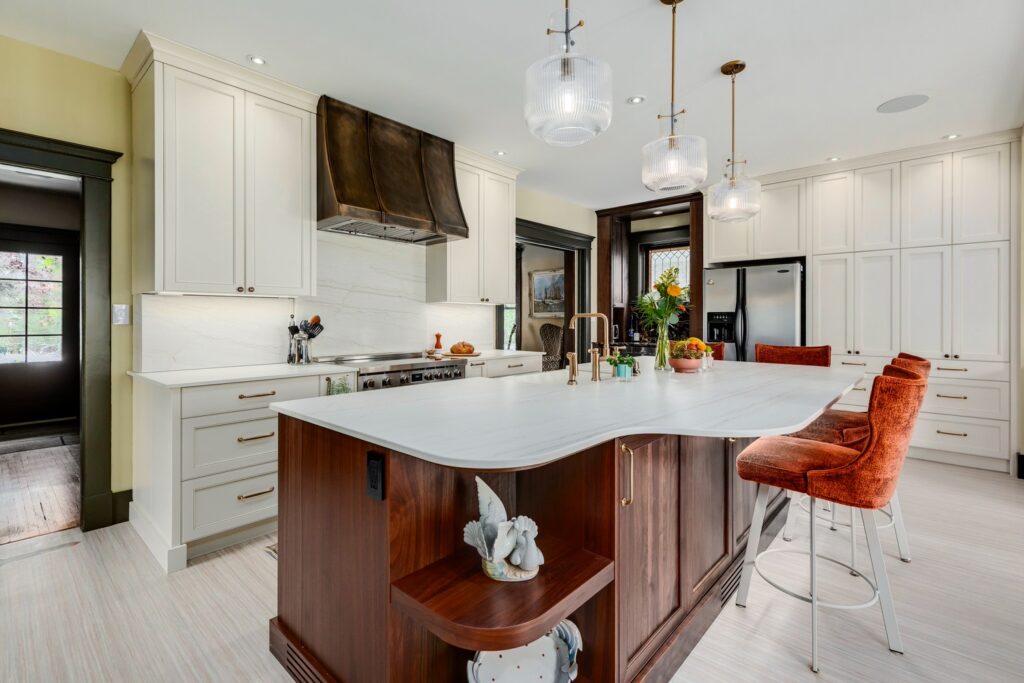 personalize your kitchen with island shelving